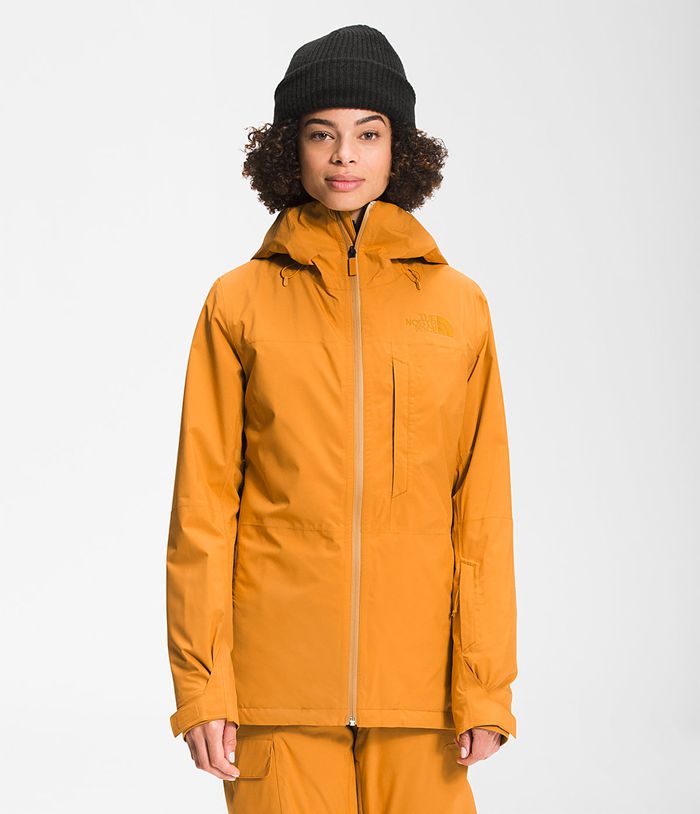The North Face ThermoBall™ Eco Snow Triclimate® Womens Puffer Jacket Yellow 530476-AFX